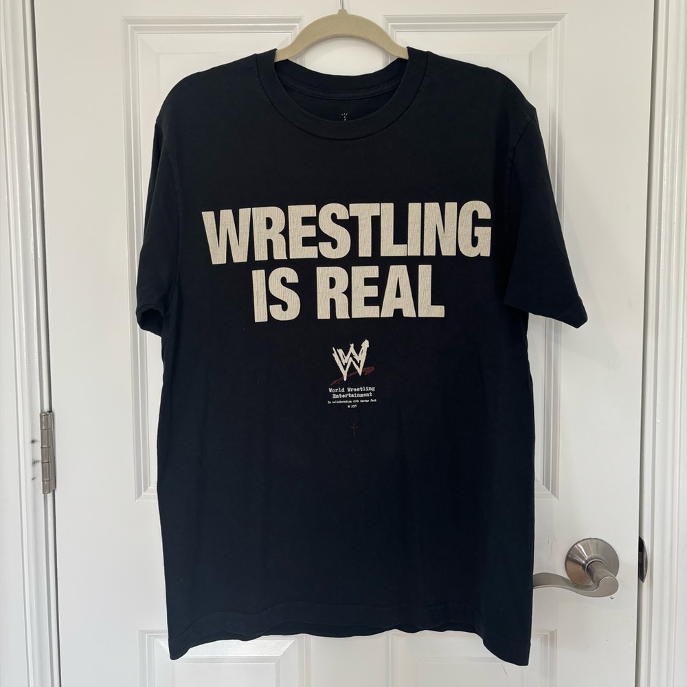 Travis Scott - Black Wrestling is Real Graphic T-Shirt - Size M
